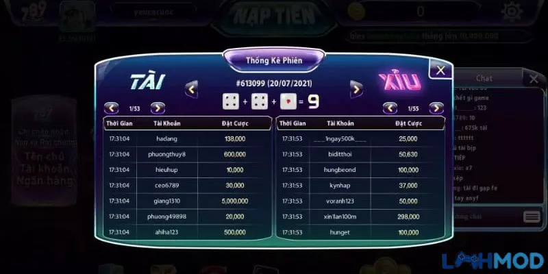 Giới Thiệu Tổng Quan Về Tài Xỉu Tại 789Club